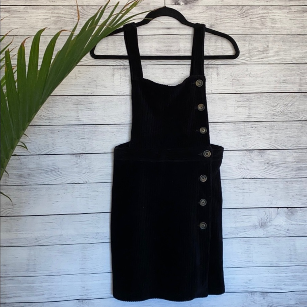 TOPSHOP | Corduroy Black Dress